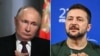 (COMBO) This combination of pictures created on May 12, 2025 shows a pool photograph distributed by Russia's state agency Sputnik bearing Russian President Vladimir Putin during an interview to RIA Novosti news agency at the Kremlin in Moscow on March 12,