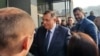 Predsjednik RS-a Milorad Dodik sa sinom Igorom dolazi na suđenje pred Sudom BiH 20. 12. 2023.