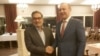 Iran - The secretary of Iran's Security Council, Ali Shamkhani, hosts his Armenian counterpart Armen Grigorian in Tehran, April 9, 2023.