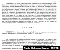 Osnovni sud u Velesu donio je privremenu mjeru za obezbjeđenje imovine "Dena Produkta"
