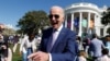 Biden na uskršnjoj proslavi u vrtu Bijele kuće, Washington, 10. april 2023.