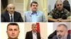 Photo collage of some of the former leaders of Nagorno-Karabakh jailed in Azerbaijan.
