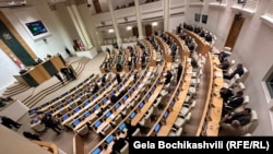 საქართველოს პარლამენტის პლენარულ სხდომათა დარბაზი - საილუსტრაციო ფოტო