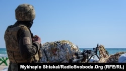 Украинский военнослужащий. Одесса, 24 марта 2022 г.