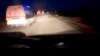 Скрийншот от видео, публикувано от Палестинския червен полумесец, взето от мобилен телефон на убит парамедик, показва последните моменти от инцидента, при който хуманитарни работници бяха убити от израелски огън в южната част на Ивицата Газа, 23 март 2025 г.