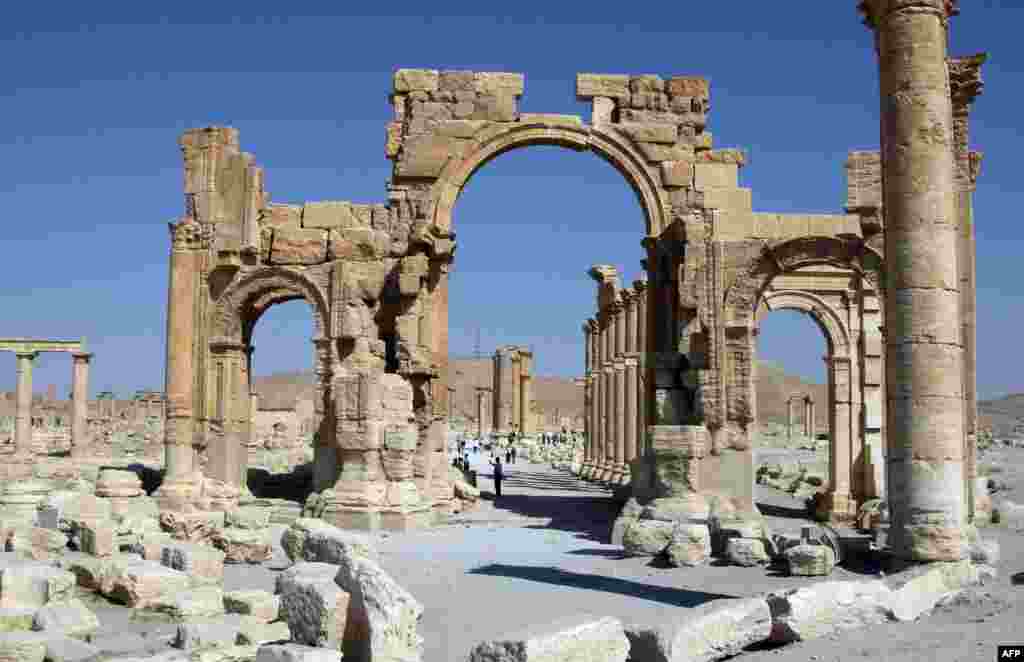 Ruine antičkog mjesta Palmyra, 220 kilometara sjeverozapadno od Damaska, 19. juni 2010.