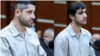 محمدمهدی کرمی (سمت راست)، محمد حسینی. عکس مربوط به جلسه دادگاه این دو معترض است.