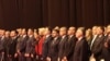Ministri iz Crne Gore, Marko Kovač i Aleksandar Damjanović na proslavi neustavnog Dana RS. (peti i šesti s lijeva). 