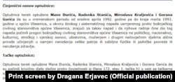 Dio iz optužnice