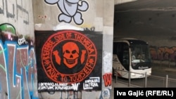 Mural posvećen Vagneru u centru Beograda obnovljen je tri dana nakon što je prekrečen, 18. januar 2023.