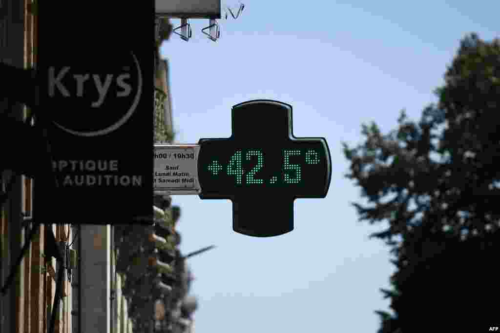 Temperatura u Toulusu, južna Francuska, 17. jula 2022.