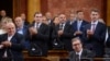 Na sednici Vlade prisustvuje i predsednik Srbije Aleksandar Vučić (Foto: Glasanje Skupštine Srbije za novu Vladu Srbije, Beograd, 26. oktobra 2022.)