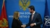 Ambasadorka SAD u Podgorici Dzudi Rajzing Rajnke i minitar odbrane Crne Gore Raško Konjević (Podgorica, 29. avgust 2020)
