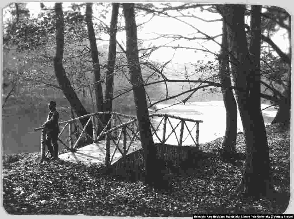 Pešački most u Spali, u Poljskoj. Tokom boravka carske porodice u ovom mestu 1912. godine carević Aleksej je pao dok je skakao u čamac i zaradio modricu na butini, što je izazvalo unutrašnje krvarenje koje je prestolonaslednika dovelo na rub smrti. &nbsp;