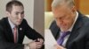 Huquqshunos Asqar Kaymakov (chapda) va siyosatchi Vladimir Jirinovskiy.