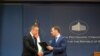Ministar finansija Srbije Siniša Mali i ministar spoljnih poslova i trgovine Mađarske Peter Sijarto, Beograd, 10. jun 2022. 