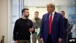 Predesednik Ukrajine Volodimir Zelenski i predsednik SAD Donald Tramp, 27. septembar 2024.