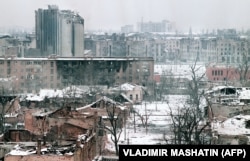 Грозный в разгар боевых действий, январь 1995 года