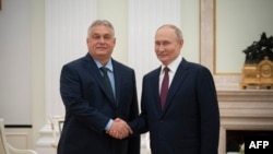 Sastanak mađarskog premijera Viktora Orbana i ruskog predsednika Vladimira Putina u Moskvi, 5. jul 2024. 