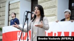 Tepić na protestu