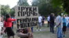 Митинг против строительства в парке "Торфянка" в Москве 9 июля 2015 