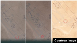 Poređenje aktivnosti u ruskoj bazi Al-Jufra u Libiji 5. decembra, 10. decembra i 15. decembra pokazuje dolazak ruskog aviona Iljušin. Izvor: Planet Labs.