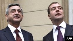 Հայաստանի եւ Ռուսաստանի նախագահները ռուսաստանյան Գորկիում, 12-ը հոկտեմբերի, 2009թ.