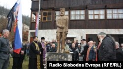 Spomenik Draži Mihailoviću u Dobrunskoj Rijeci kod Višegrada