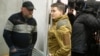 Надія Савченко (праворуч) та Володимир Рубан (ліворуч), Київ, 9 березня 2018 року