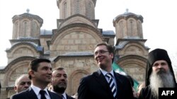 Aleksandar Vučić na Kosovu 1. novembra 2013.