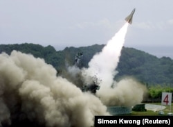 Lansiranje rakete HAWK na vježbi na Tajvanu u maju 2002.