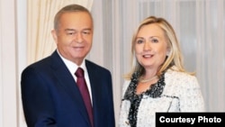 Ислом Каримов ва Ҳилларӣ Клинтон
