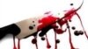Bloody knife, collage