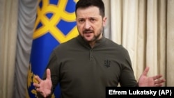 უკრაინის პრეზიდენტი ვოლოდიმირ ზელენსკი
