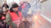 Демонтаж незаконної надбудови над Будинком профспілок (відео)