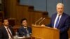Najnoviji napad na premijera Zdravka Krivokapića (prvi s desna) DF je iskoristio na raspravi tokom premijerskog sata (na fotografiji) u Skupštini Crne Gore, Podgorica (29. jul 2021.)
