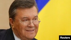 Виктор Янукович дает пресс-конференцию в Ростове-на-Дону