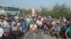 Organizers say some 700 workers took part in the protest on the morning of July 28. 