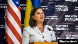Помічник держсекретаря США Вікторія Нуланд у Києві. 16 травня 2015 року