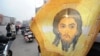 Так поддерживали автомобилисты РПЦ и Патриарха Кирилла в Москве в апреле 2012 года