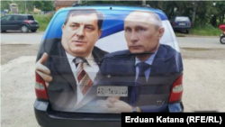 Nisam siguran ni da li je Milorad Dodik stvarno nacionalista: Srđan Puhalo; Na fotografiji Milorad Dodik (L) i Vladimir Putin (D) tokom Dodikove kampanje 2014.