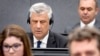 Ish-presidenti i Kosovës, Hashim Thaçi, gjatë një paraqitjeje para Dhomave të Specializuara të Kosovës në Hagë. Fotografi nga arkivi. 