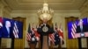 Američki predsjednik Joe Biden na virtuelnoj konferenciji za novinare o nacionalnoj sigurnosti s britanskim premijerom Borisom Johnsonom i australijskim premijerom Scottom Morrisonom u Bijeloj kući u Vašingtonu, 15. septembra 2021. godine.