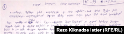 ამონარიდი რეზო კიკნაძის დღიურიდან
