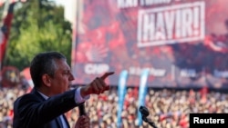 Main oppostion Republican People's Party (CHP) rally in Ankara