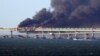 An explosion in October caused heavy damage to sections of the Crimean Bridge, which links Russia to the Ukrainian peninsula. 