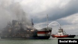Пожежа на борту італійського порома, 28 грудня 2014 рік