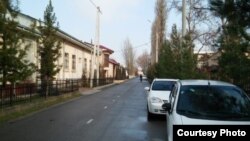 Улица, на которой расположен дом президента Шавката Мирзияева; фото: Ц-1.