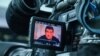 Олександр Онищенко під час прес-конференції «скайпом»