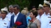 Губернатор Севастополя Меняйло и вице-спикер Алтабаева на митинге в Севастополе